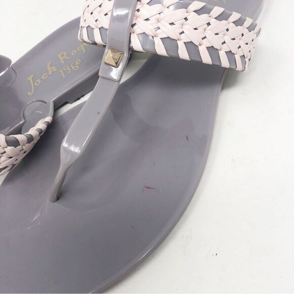 JACK ROGERS | Slip On Flip Flop Sandals Plastic Rubber Purple Women’s Size 10 - Picture 6 of 10